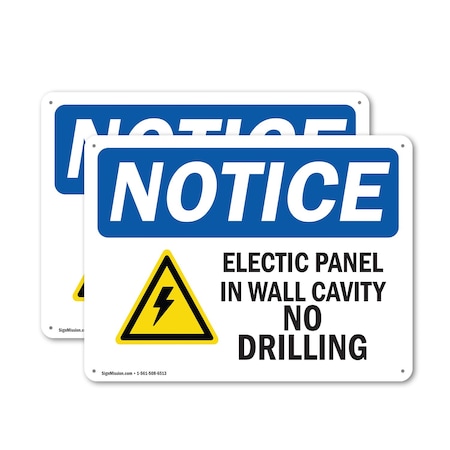 Signmission Electrical Panel In Wall Cavity, 18 in W x Rectangle, Plastic OS-2PACK-NS-P-1218-L-11667